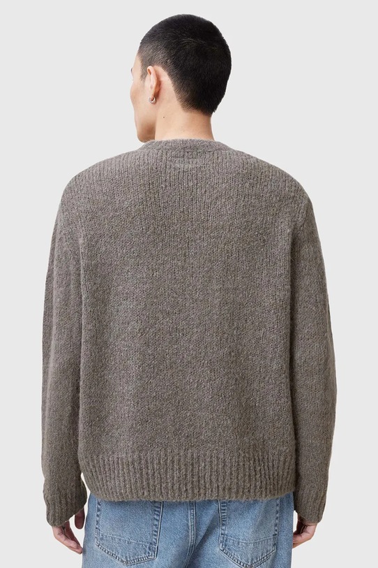 AllSaints maglione in lana LUVHEART grigio M001KC