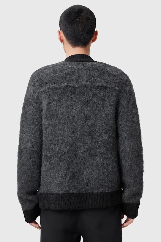Вълнена жилетка AllSaints JACKSON сив M010KC