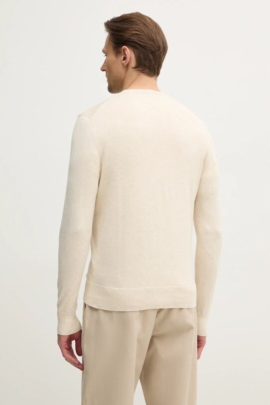 Îmbrăcăminte Hackett London pulover din amestec de mătase HM703312 bej