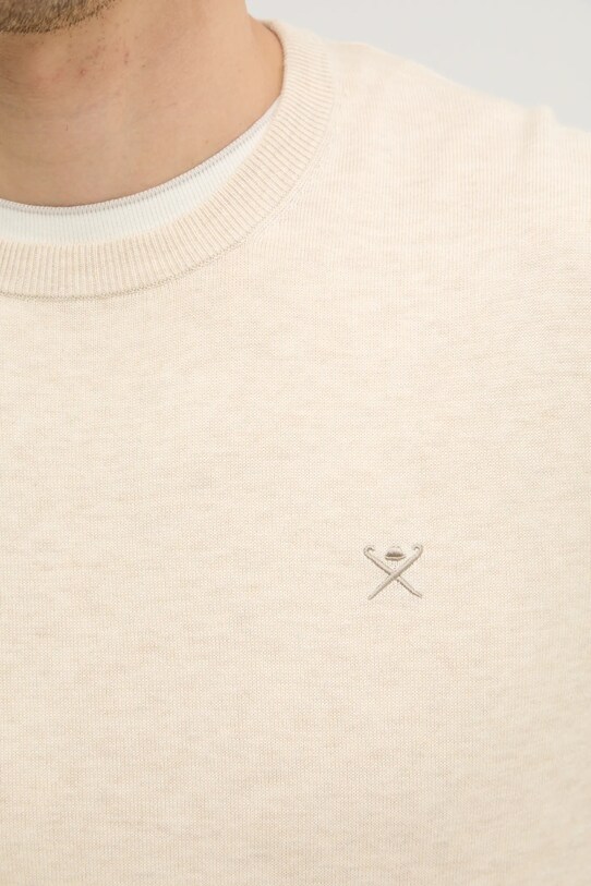 Hackett London pulover din amestec de mătase HM703312 bej
