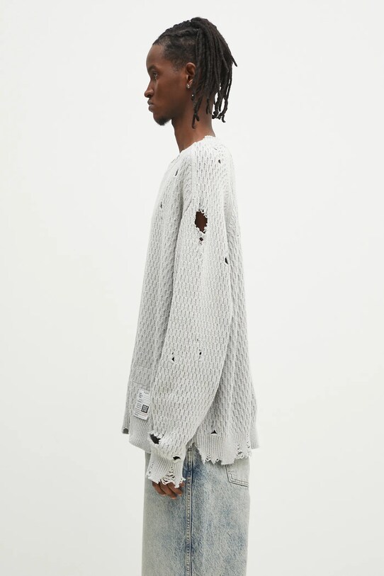 Светр Maison MIHARA YASUHIRO Sun Faded J14SW702 сірий SS25