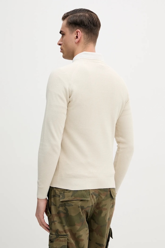 Ρούχα Βαμβακερό πουλόβερ Aeronautica Militare MA1556L560. μπεζ