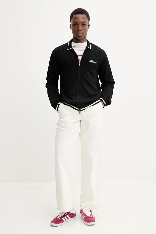 Bavlněný kardigan Dickies DK0A4Z79BLK1 černá SS25