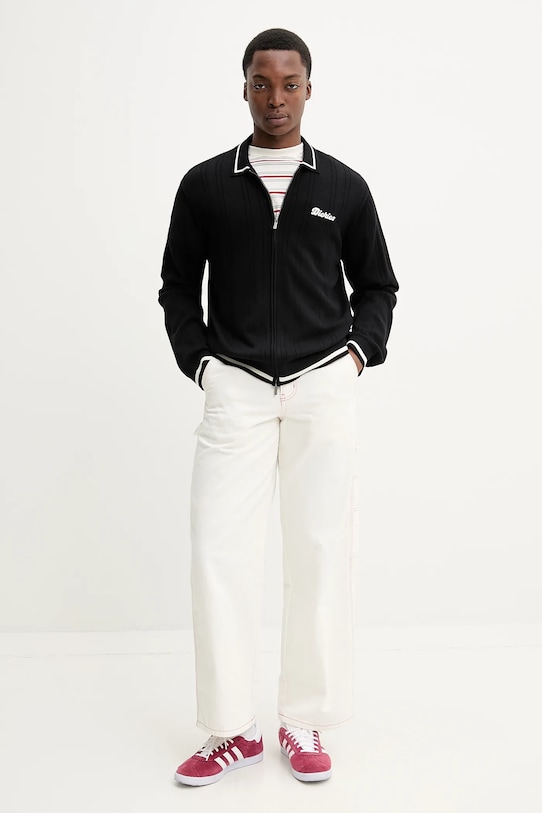 Bavlněný kardigan Dickies DK0A4Z79BLK1 černá SS25