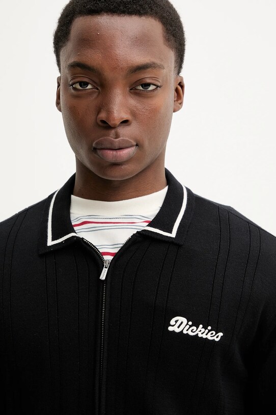 Bavlněný kardigan Dickies černá DK0A4Z79BLK1
