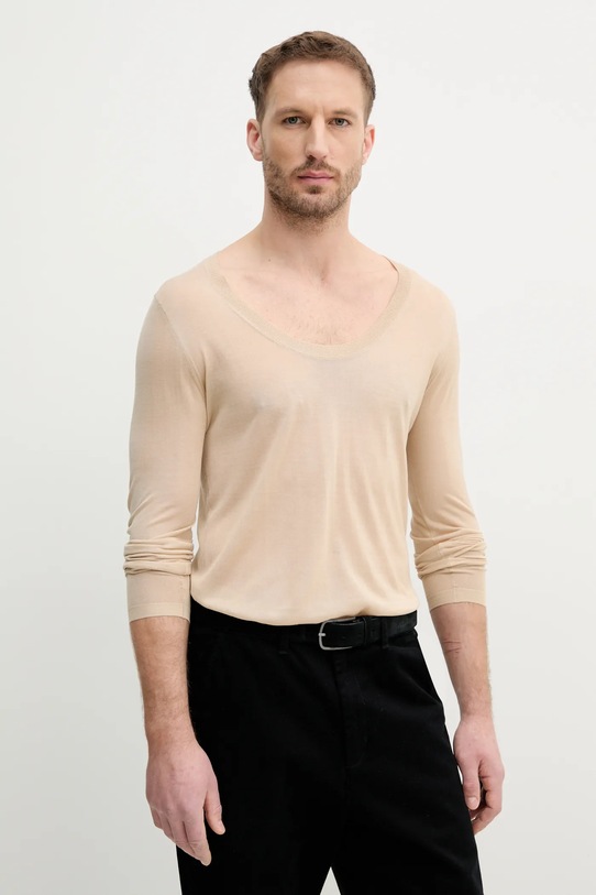 Karl Lagerfeld sweter KL STUDIO pozostałe beżowy 552308.655018