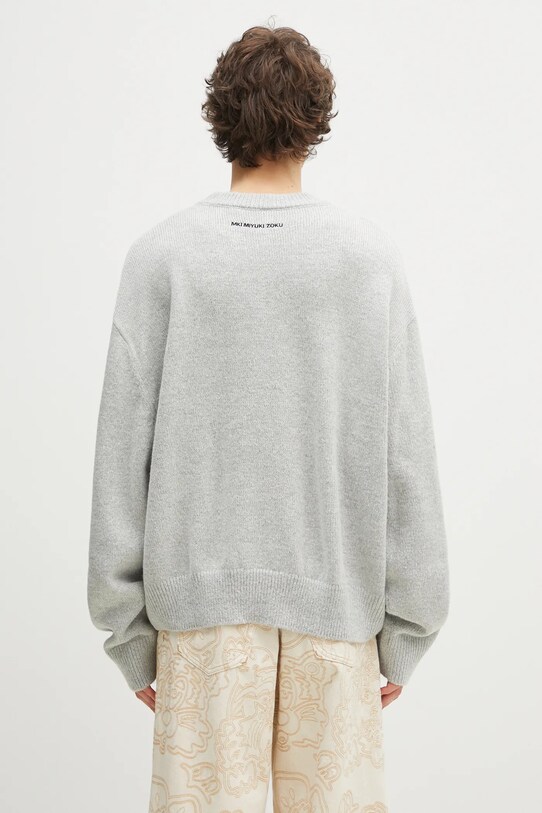 Одежда Свитер с примесью шерсти MKI MIYUKI ZOKU Mohair Blend Knit Crew MOHAIR.BLEND.KNIT.CREW. серый