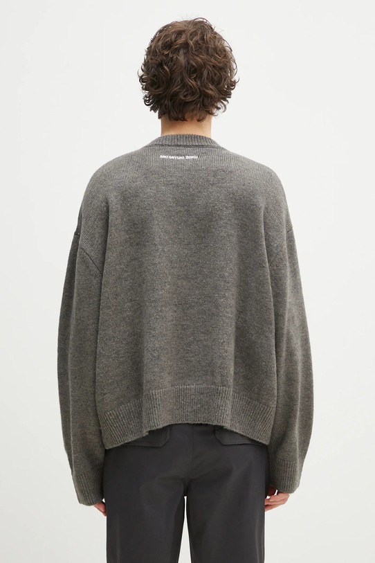 Oblečenie Sveter s prímesou vlny MKI MIYUKI ZOKU Mohair Blend Knit Crew MOHAIR.BLEND.KNIT.CR.BR sivá