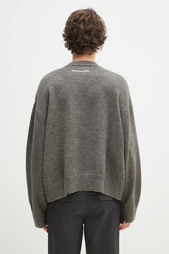 Abbigliamento MKI MIYUKI ZOKU maglione in misto lana Mohair Blend Knit Crew MOHAIR.BLEND.KNIT.CR.BR grigio
