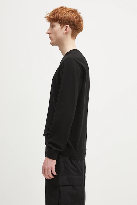 Хлопковый свитер Madison Sweater I030033.0D2XX чёрный SS25