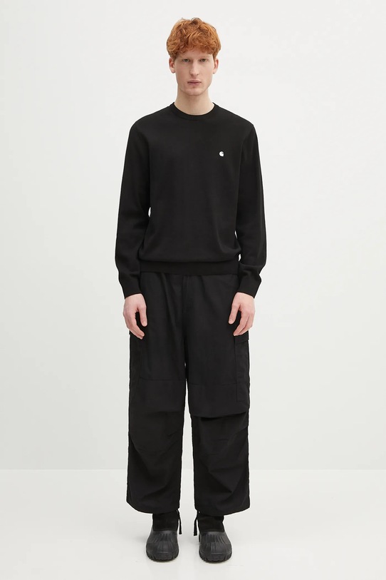 Хлопковый свитер Madison Sweater I030033.0D2XX чёрный