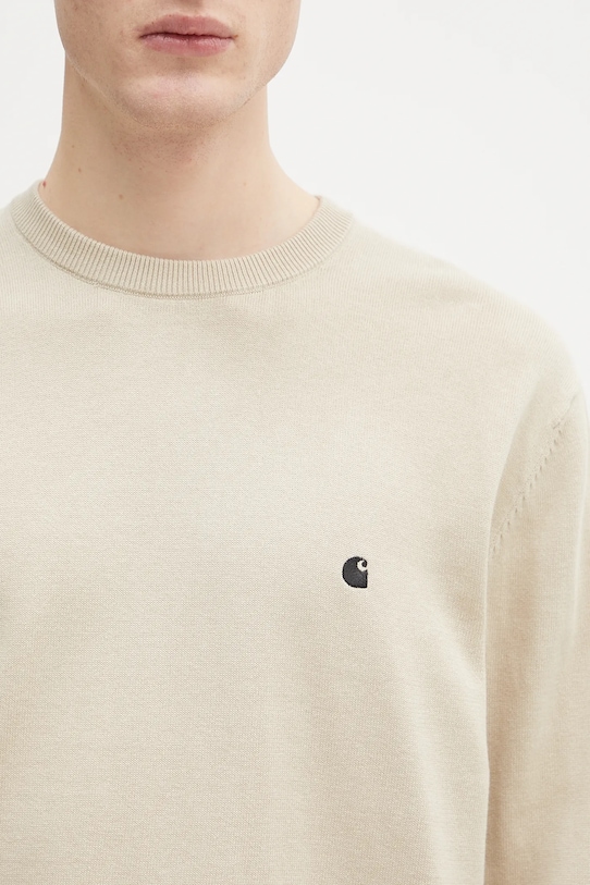 Βαμβακερό πουλόβερ Carhartt WIP Madison Sweater μπεζ I030033.2NQXX