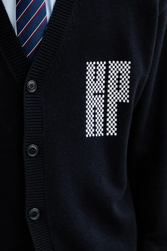 Вовняний кардиган Kenzo Kamon FF55CA7283BA.79 темно-синій