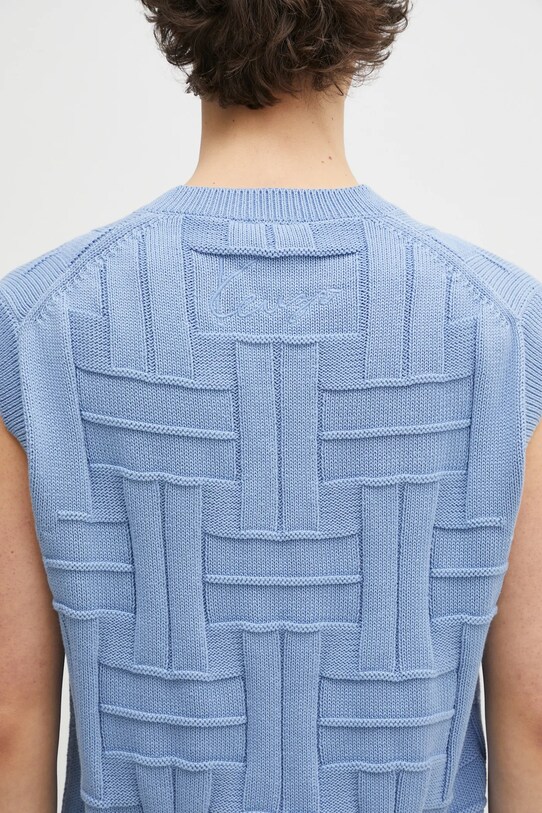 Kenzo cotton gilet Weave FF55PU7073CB.64 blue