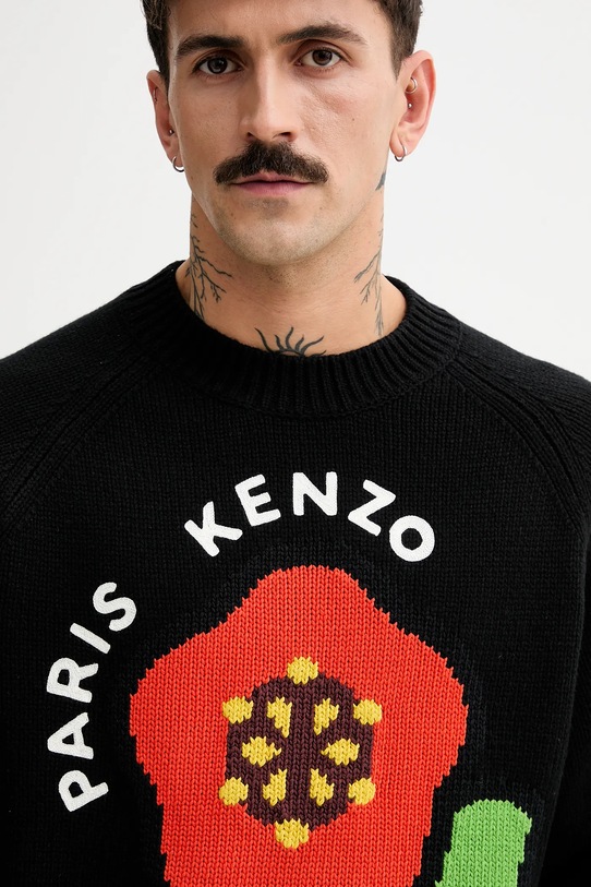 Вовняний светр Kenzo Pop чорний FF55PU7223LA.99J