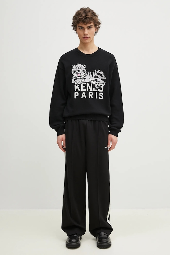 Kenzo woolen jumper Happy Tiger FF55PU7273LD.99J black
