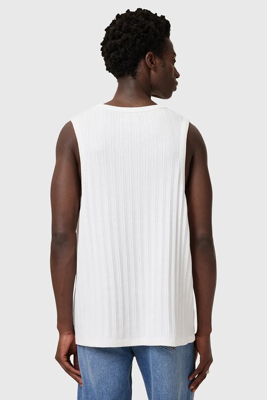 AllSaints tricou din bumbac DENVER alb M003JC
