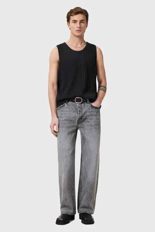 AllSaints tricou din bumbac DENVER M003JC negru