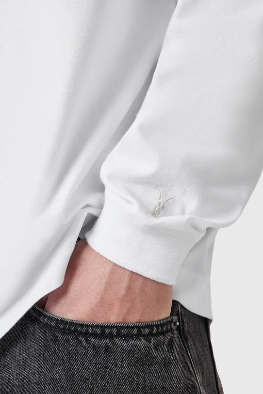 Odzież AllSaints sweter bawełniany FINN M005JC biały