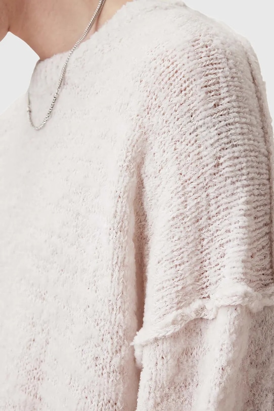 Odzież AllSaints sweter wełniany CHILLION M028KC biały