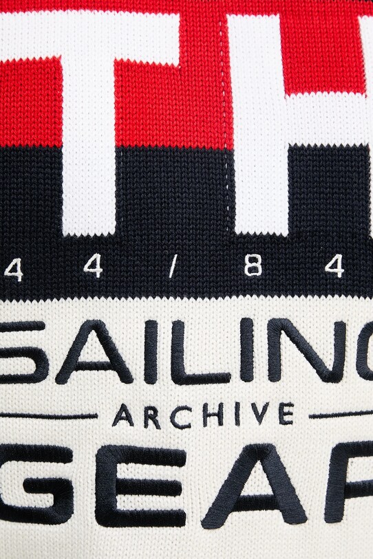 Tommy Hilfiger pulover de bumbac SAILING MN0MN00017 alb