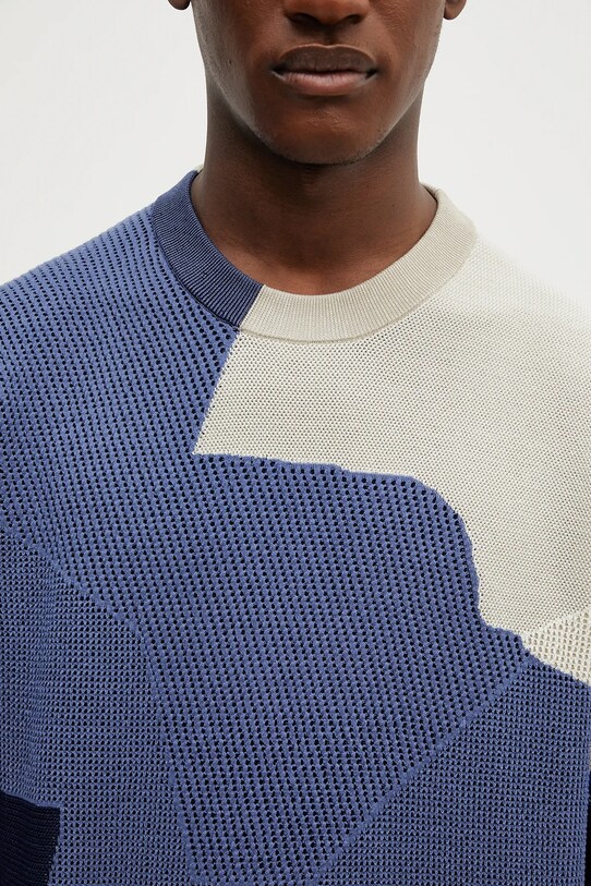 Βαμβακερό πουλόβερ Paul Smith σκούρο μπλε M1R.266Z.P02684