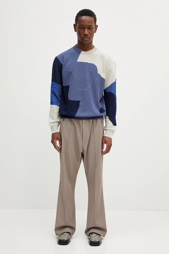 Paul Smith sweter bawełniany M1R.266Z.P02684 granatowy
