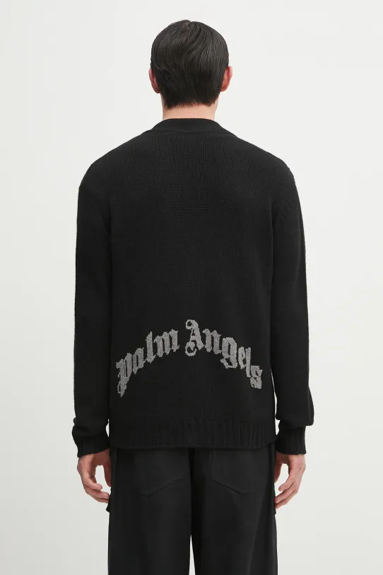Palm Angels kardigan Curved Logo