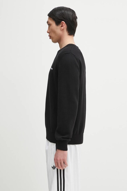 Bavlněný svetr Palm Angels Classic Logo Emb PMHE027C99KNI0021003 černá SS25