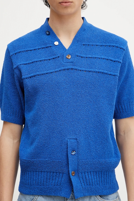 Ader Error pulover Apparel-Top albastru BO01SSKT0502BL