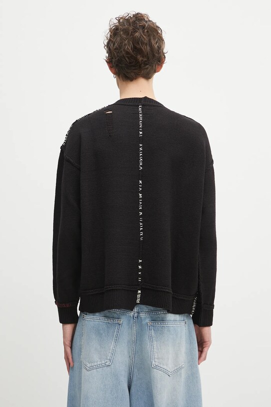 Odzież NEIGHBORHOOD sweter z domieszką wełny Savage Crewneck Sweater 242FUNH.KNM01 czarny