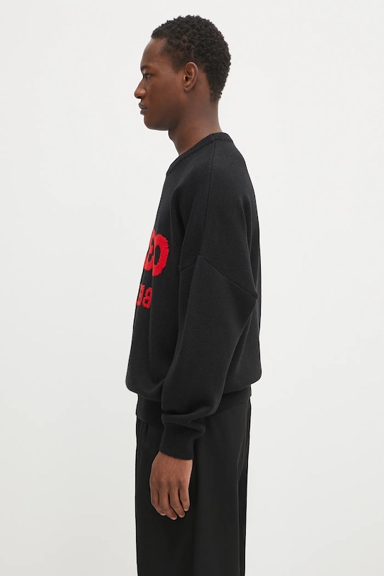 Vlněný svetr 032C 'Selfie' S25.URK.1511.000 černá SS25