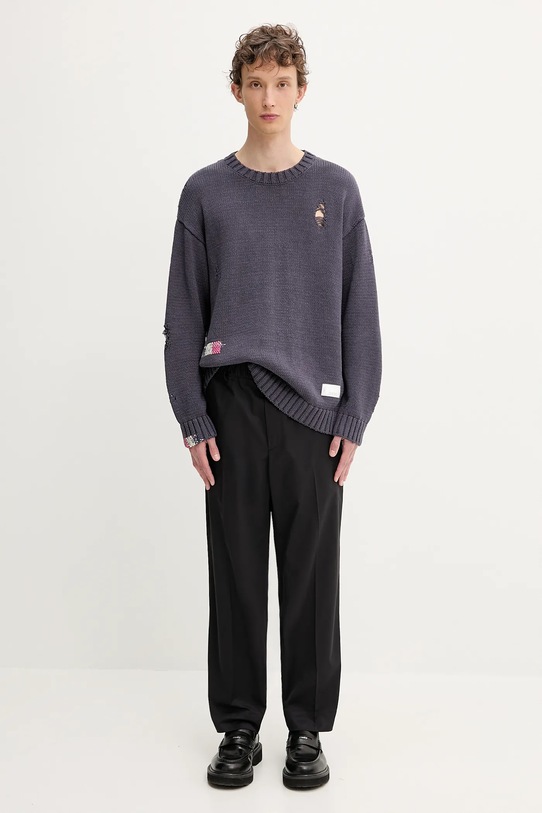 NEIGHBORHOOD sweter bawełniany Savage Crewneck Sweater 251FUNH.KNM03