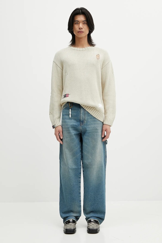 NEIGHBORHOOD sweter bawełniany Savage Crewneck Sweater 251FUNH.KNM03