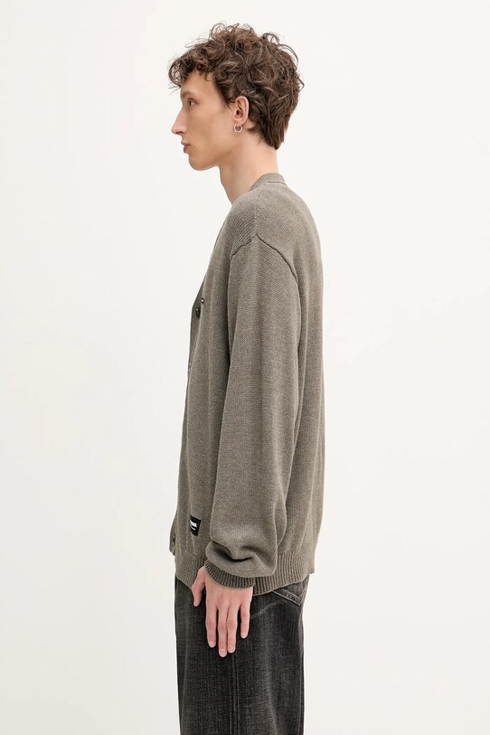 NEIGHBORHOOD kardigan Plain Cardigan 251FUNH.KNM01 zielony SS25
