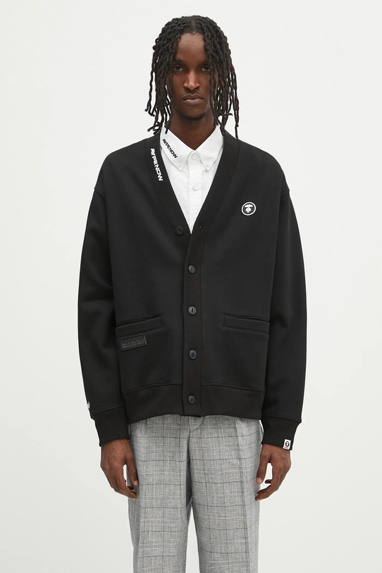 AAPE sweatshirt Now Zip Up other black AAPSWMB329XXN