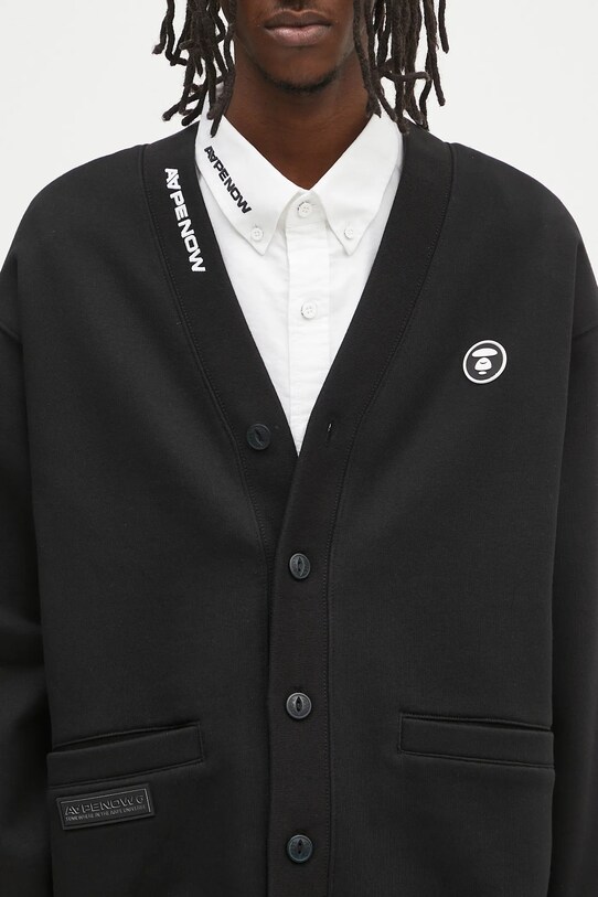 Mikina AAPE Now Zip Up černá AAPSWMB329XXN