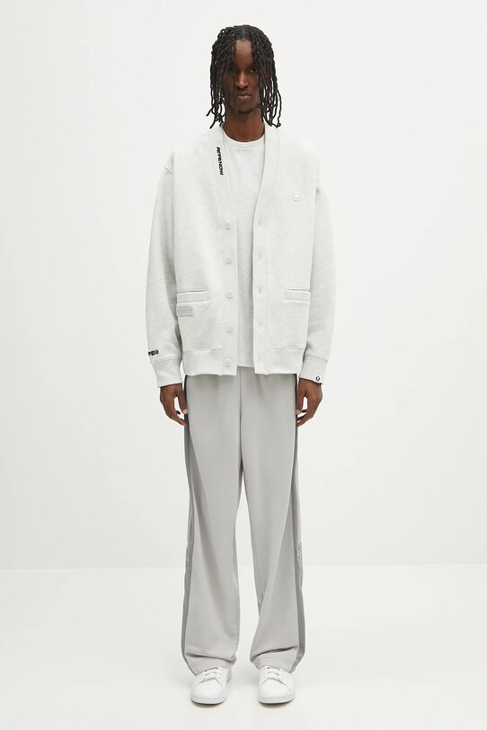 AAPE bluza Now Zip Up AAPSWMB329XAN szary