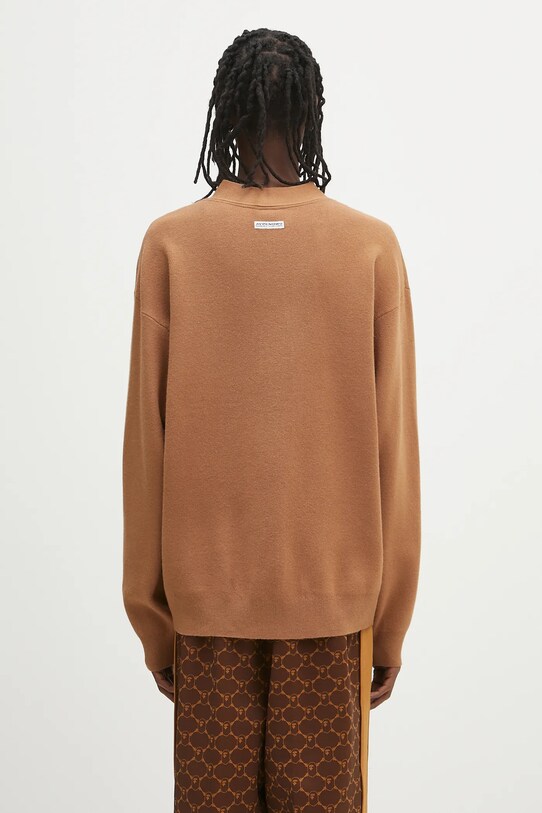 Odzież AAPE kardigan Now Knit AAPKNMB335XXN brązowy