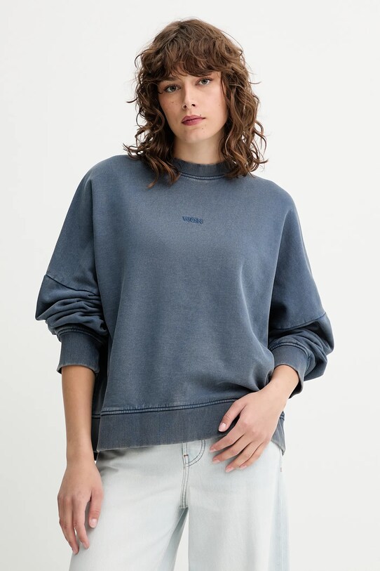 Odzież Won Hundred bluza bawełniana 3726.12087 niebieski