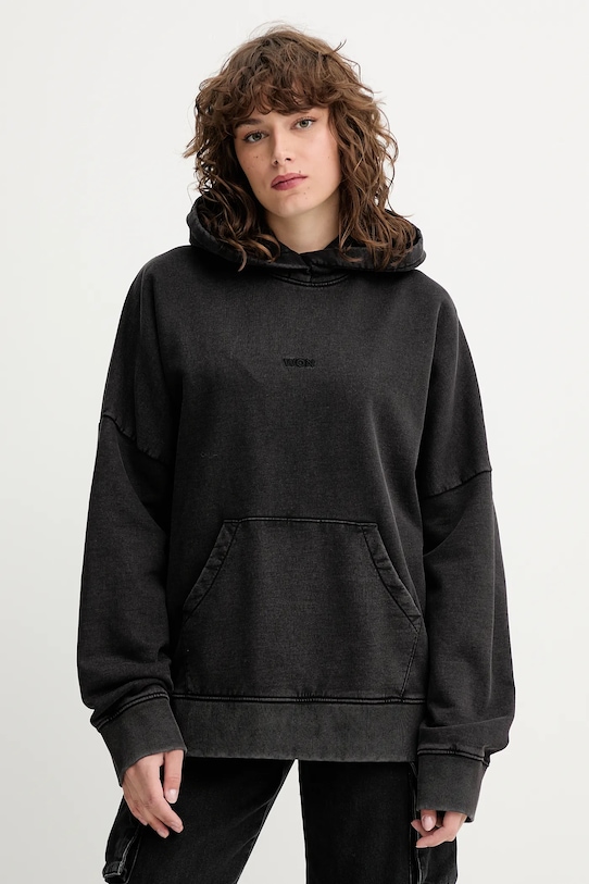 Ρούχα Βαμβακερή μπλούζα Won Hundred 3725.12087 μαύρο