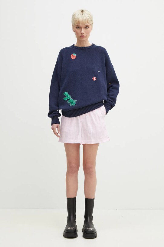Fiorucci pulover din amestec de lână Multipatch Dinosaur M02SPKSW255KN01BL05