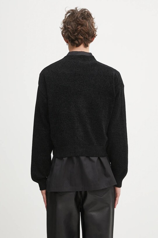 A Bathing Ape cardigan BAPE chenille 1K80220002 nero