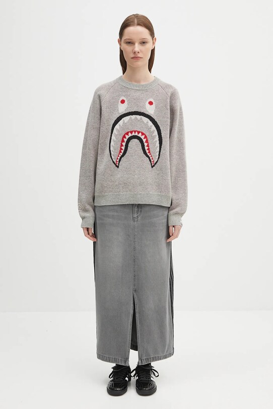 A Bathing Ape woolen jumper Shark 1K80220004