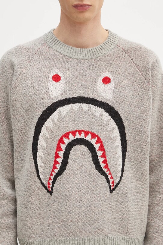 A Bathing Ape woolen jumper Shark 1K80220004