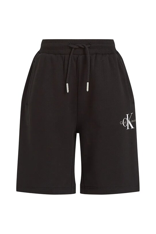 Дитячі бавовняні шорти Calvin Klein Jeans IU0IU00578.128.176.PPYA чорний SS25