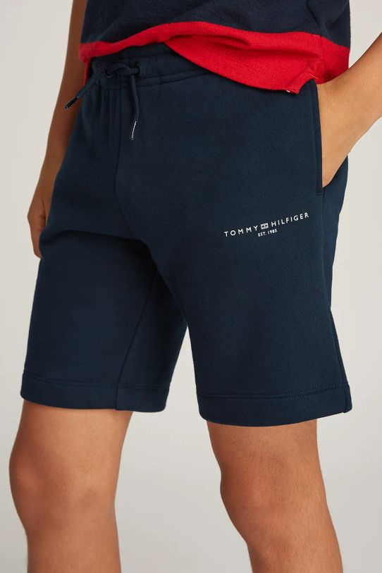 Tommy Hilfiger pantaloni scurți copii KS0KS00627.128.176.PPYA bleumarin