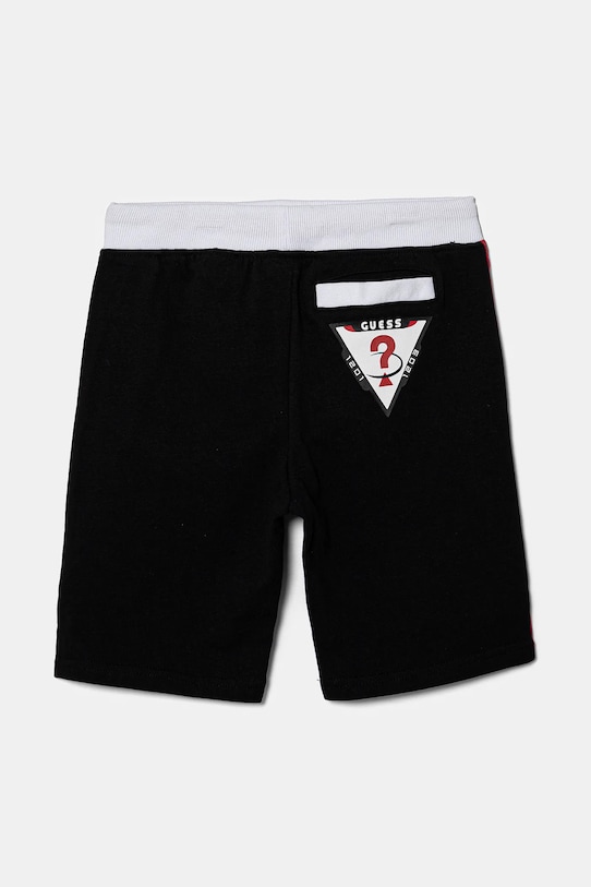Дитячі бавовняні шорти Guess L5RD01.KA6R4.PPYA чорний SS25