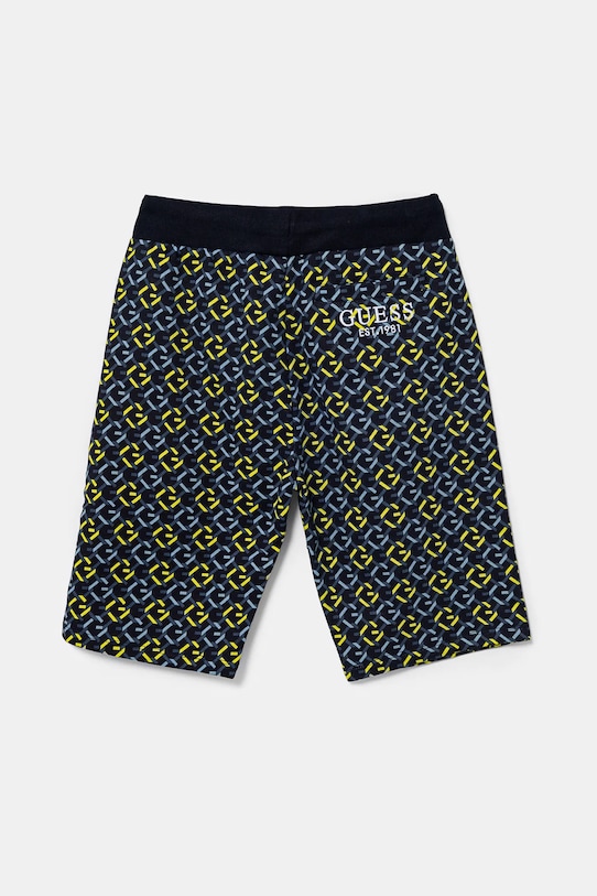 Детские хлопковые шорты Guess L5RD02.KA6R4.PPYA тёмно-синий SS25