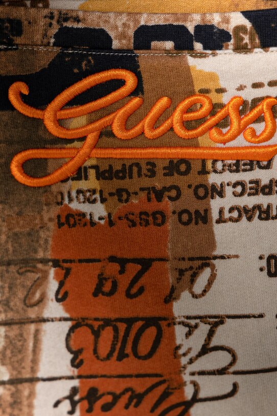 Мальчик Детские хлопковые шорты Guess L5RD04.KA6R4.PPYA коричневый